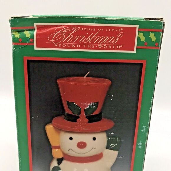 Vintage House of Lloyd Christmas Around the World Never Melt Snowman Org. Box - Picture 13 of 14